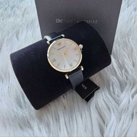 Emporio Armani Women's Black and Gold Watch No Negociable - Picture 7 of 11